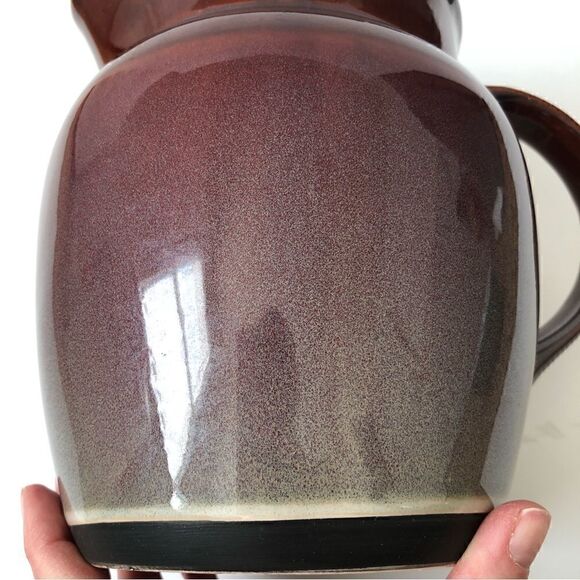 Stoneware handmade pottery drinking pitcher glazed earthenware - Picture 11 of 13